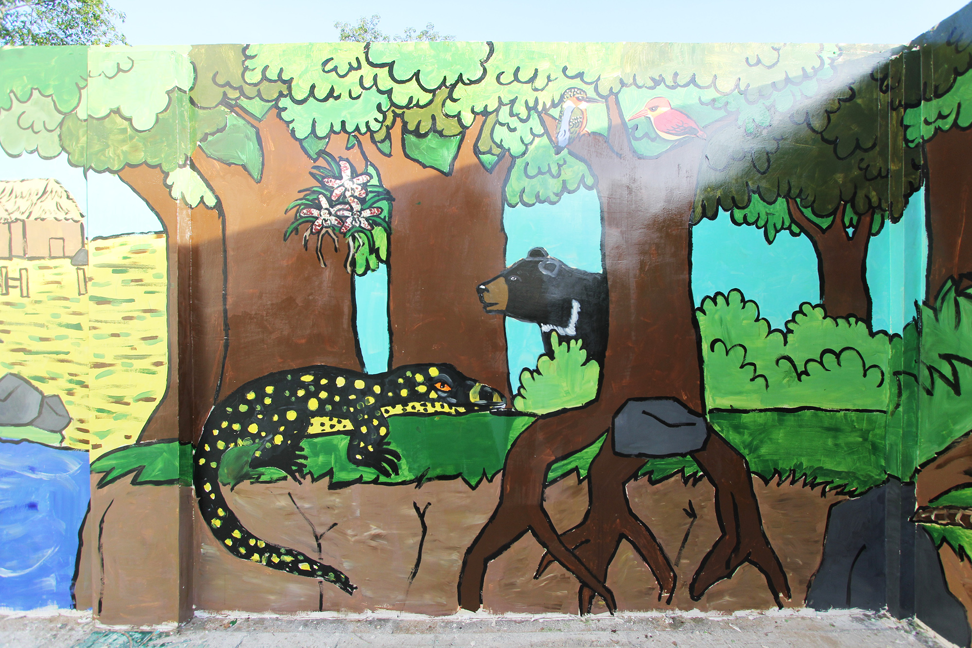 IMG 5363  Mural painting activity in Z village